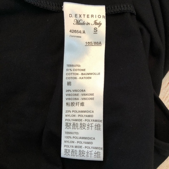 D. Exterior Italian Made Lace Mini Shift Dress S - Picture 9 of 10